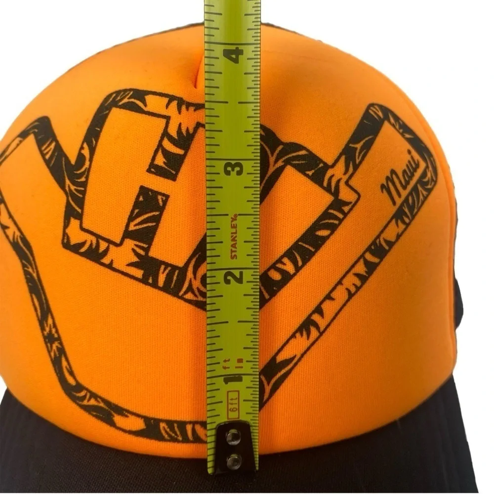 Hawaiian Headwear Kids’ Maui Shaka Orange Black Snap Back Adjustable Trucker Hat